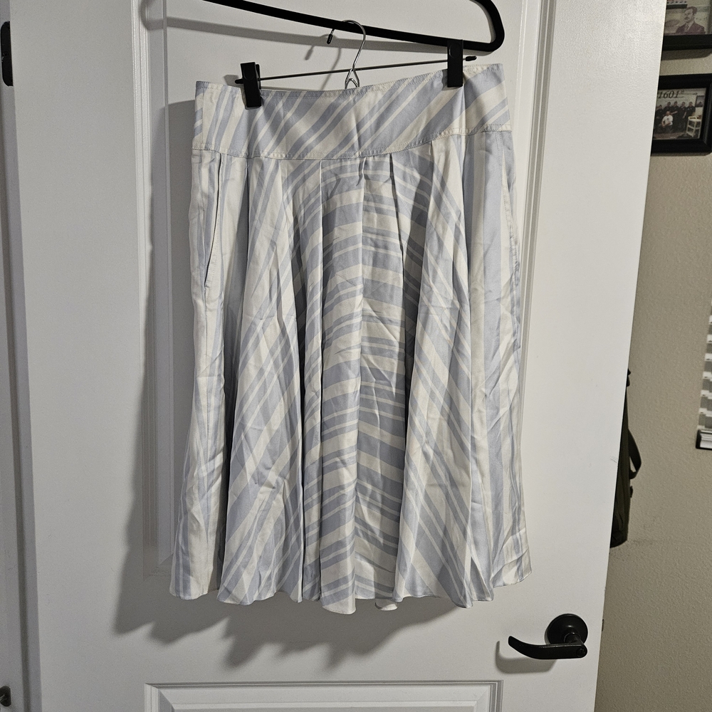 DKNY 100% Silk A-Line Midi Skirt NWT - Size 12 - Picture 1 of 6